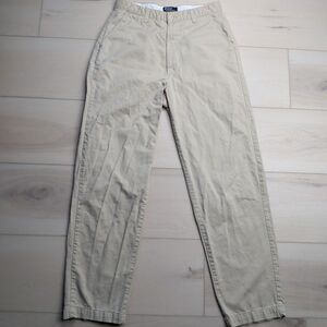 Vintage Polo Ralph Lauren Chino Pants Mens 30X31 Flat Front Beige Made in USA